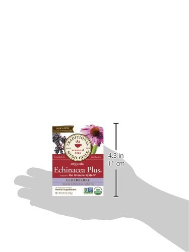 Traditional Medicinals Organic Echinacea Plus Elderberry, 96 Tea Bags