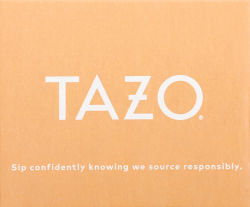 TAZO Wild Sweet Orange Herbal Tea Bags 20-Count Caffeine Free Unsweetened Hot Tea with Orange Peel Lemongrass Citrus Herbs Licorice Root Natural Flavors Non-GMO Kosher