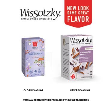 Wissotzky Cinnamon Magic Herbal Tea, 20 Teabags | Caffeine Free, Warm Cozy Tea Blend