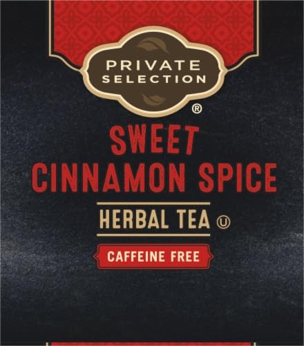 Herbal Tea Private Selection Sweet Cinnamon Spice Caffeine Free 20 bags, (Pack of 4)