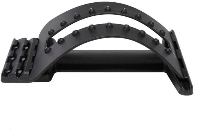 Back Magic Multi-Level Back Stretching Device,Back Alignment Device,Lumbar Stretcher Spinal, Lower and Upper Muscle Pain Relief(Black)