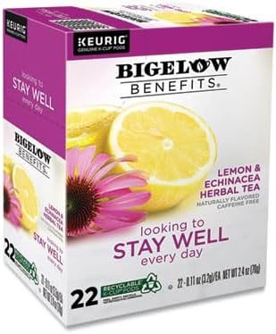 Lemon & Echinacea Herbal Tea K-Cup Pods, 22 Count
