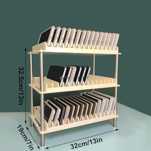 X-Large Cell Phone Holder for Classroom & Family Time, Anti-Slip Design with Grooves, Perfect for Home, School & Office Use - Versatile Phone Box