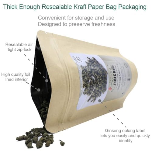 FullChea - Ginseng Oolong Tea, Oolong Tea Loose Leaf 4oz / 113g