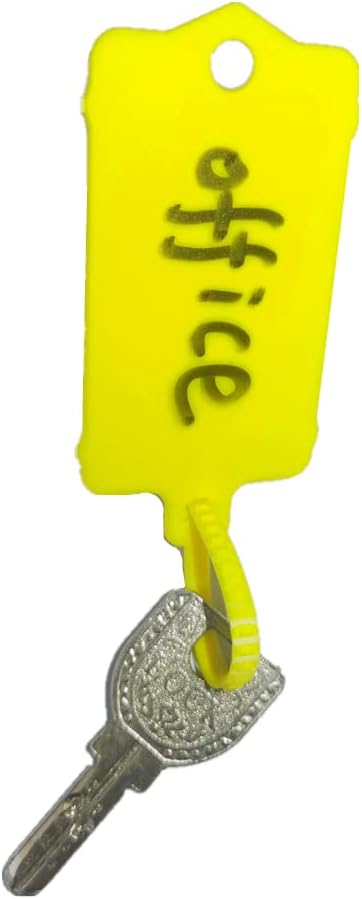 100pcs Reusable Blank Plastic Tags Ties Key Tags 1.45"*2.48" Serrated Tension Sealing Strap with Large Label Plastic Tie Mark Label Waterproof Hang Sign Write on Tag (White, 100pcs)
