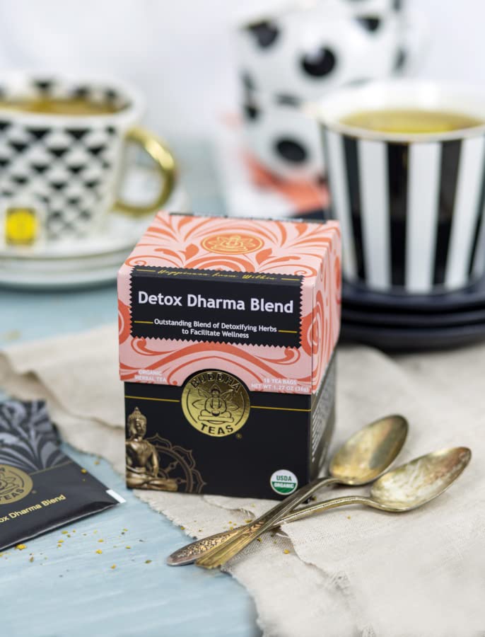 Buddha Teas Organic Detox Dharma Blend - Herbal Tea, Caffeine Free