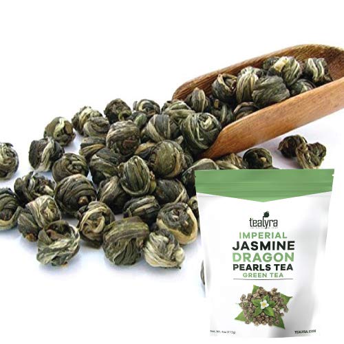 Tealyra | Imperial Jasmine Dragon Pearls Green Tea, 113g (4 oz)