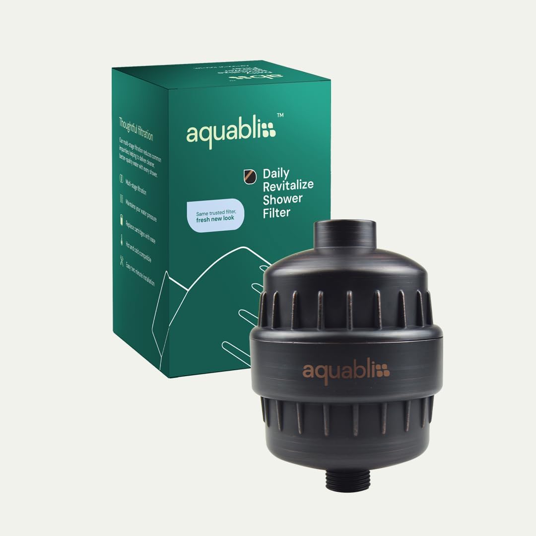 Aquabliss High Output Revitalizing Shower Filter - Reduces Dry Itchy Skin, Dandruff, Eczema, and Dramatically Improves The Condition of Your Skin, Hair and Nails - Chrome (SF100)