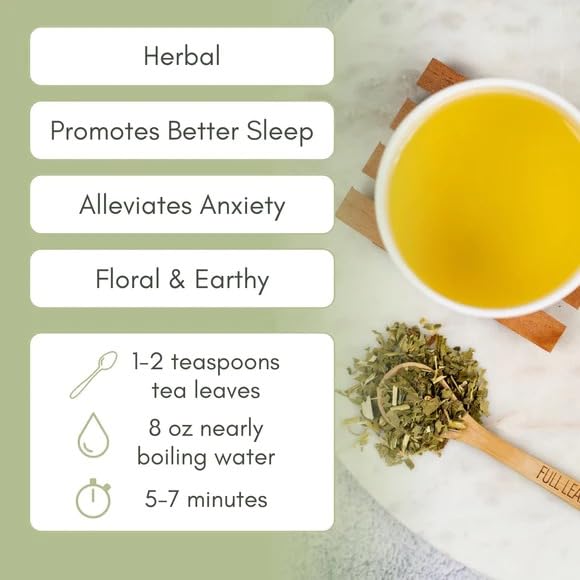 Organic Passion Flower Loose Leaf Tea - 2oz Bag (Approx. 30 Servings) | Full Leaf Tea Co.