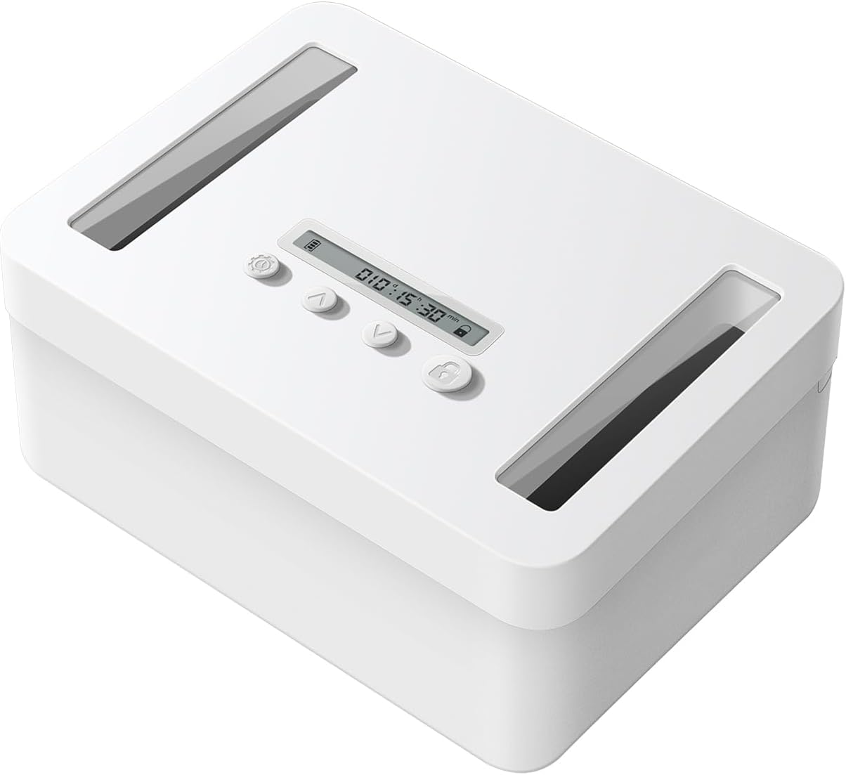 Vaydeer Metal Timed Lock Box for Phones, No-Override Timer, Child Lock, LED