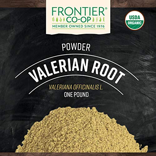 Frontier Co-op Organic Valerian Root Powder, 1lb Bulk Bag - Natural Dried Valerian Root Powder - Ideal for Teas and Herbal Uses, Kosher