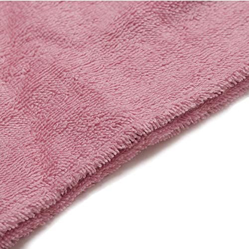 Huge Cotton Hair Towel Wrap for Women (Coral White)