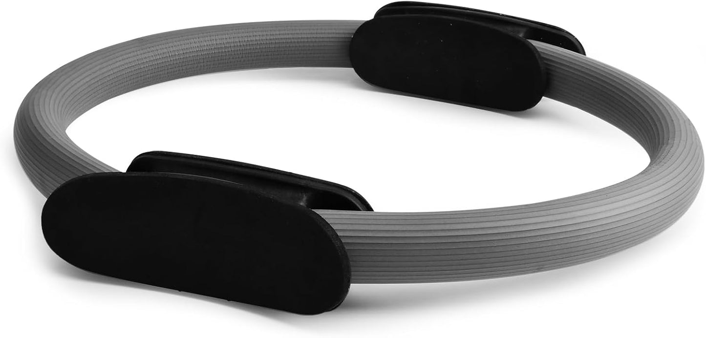 15" Pilates Ring, Dual-Grip Pilates Ring Lightweight Circle Yoga Rin-g for Enhance Thigh and Arm Strength, Body Exercise Tool for Home Gym