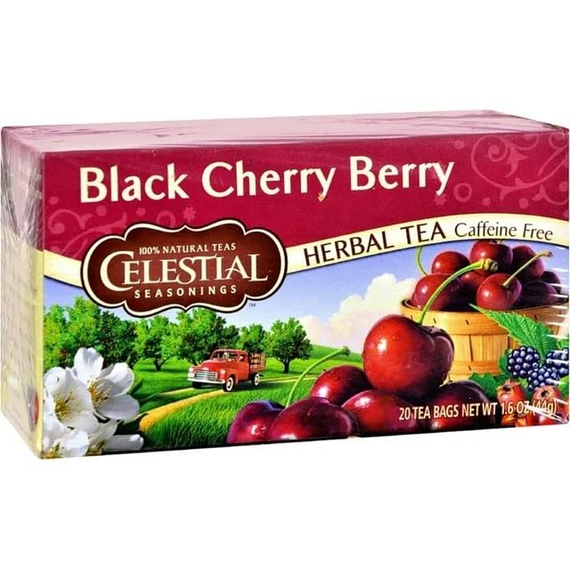 Celestial Seasonings Black Cherry Berry Tea Bags, 20 Count (Pack of 2)