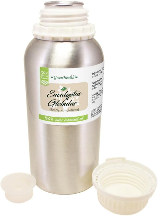 GreenHealth Lavender Essential Oil – 16 fl oz (473 ml) – 100% Pure & Uncut – Aluminum Bottle – Bulk Lavender Oil for Diffuser, Aromatherapy, Candles, Soap & DIY
