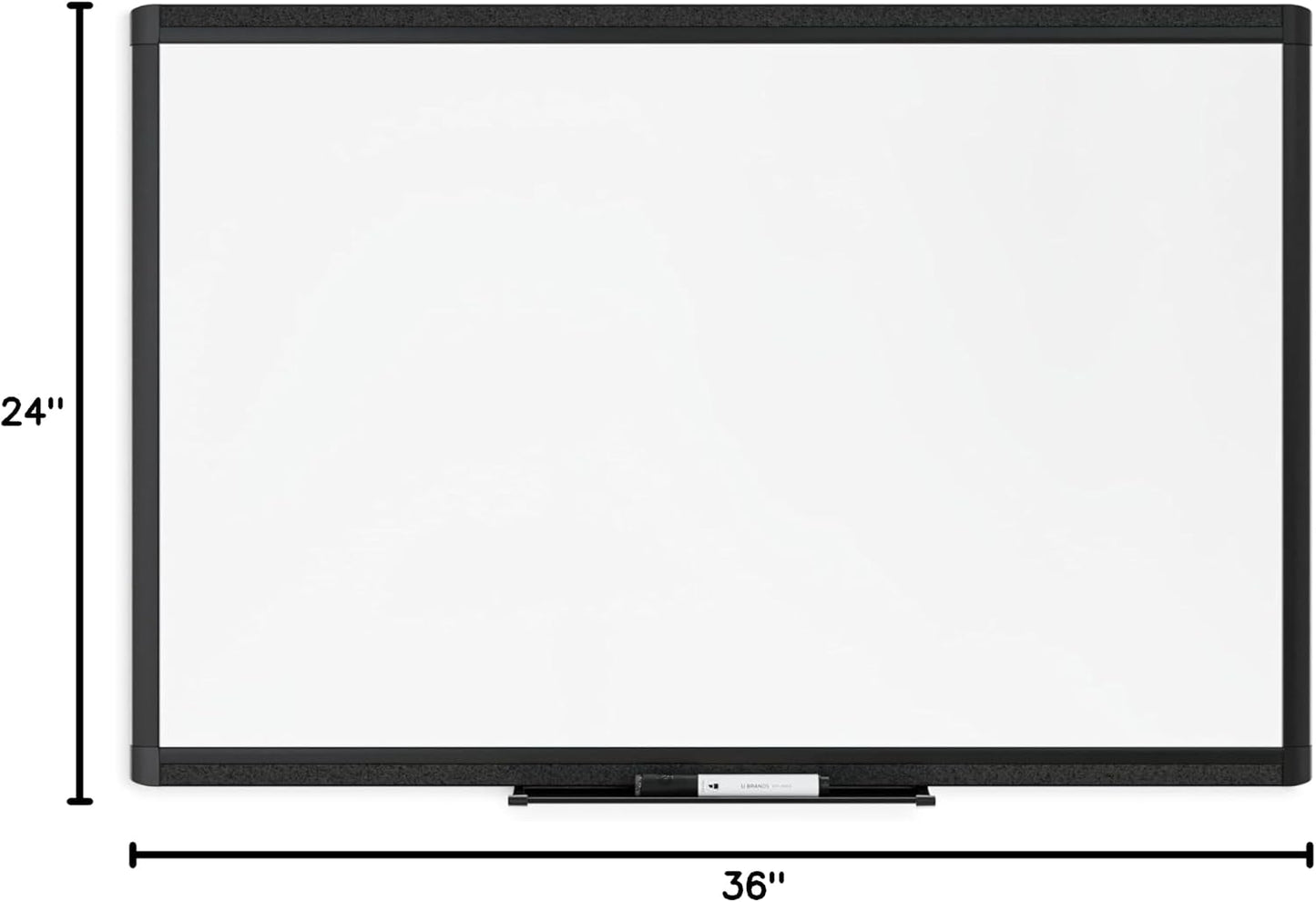 U Brands Magnetic Whiteboard, White Board Dry Erase Board for Wall, 11 x 18