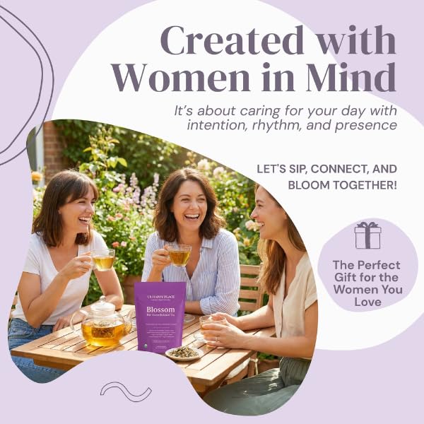 Hormone Balance Tea for Women, Organic Red Raspberry Leaf, Caffeine Free