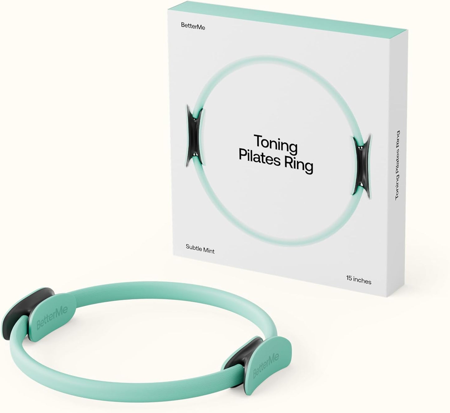 BetterMe Toning Pilates Ring – Magic Circle Pilates Ring for Strength & Flexibility – 15 Inch Fitness Ring for Home Pilates & Yoga Workouts