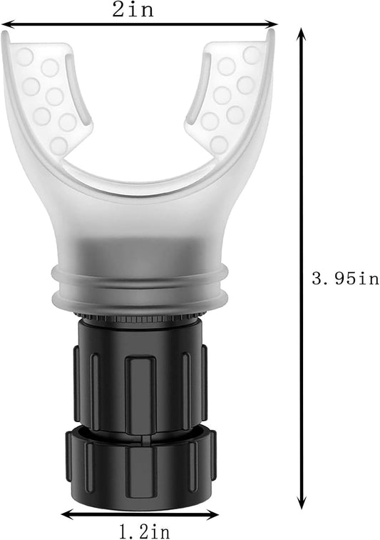 Breathing Trainer, Adjustable Exercise Device, Variable Settings - Adjustable to Different Fitness Needs, for Oral and Muscular Exercise(White)