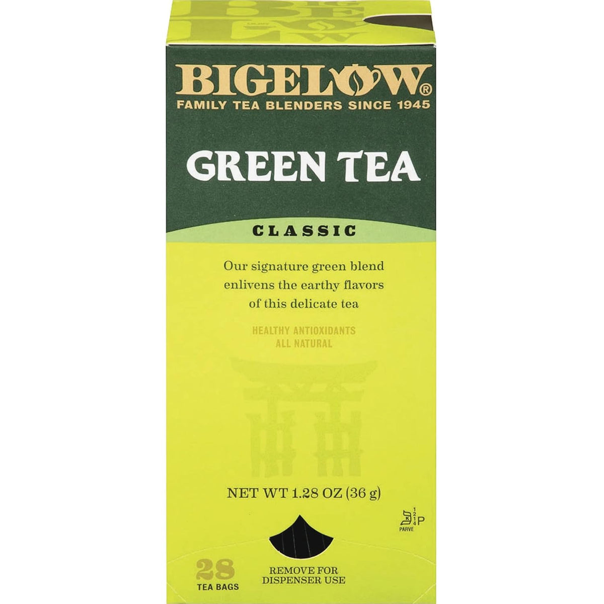 Bigelow Tea Green Tea Bags, Box Of 28 Bags