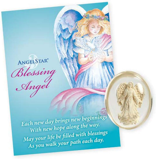 AngelStar 8706 Healing Angel Worry Stone, 1-1/2-Inch, White