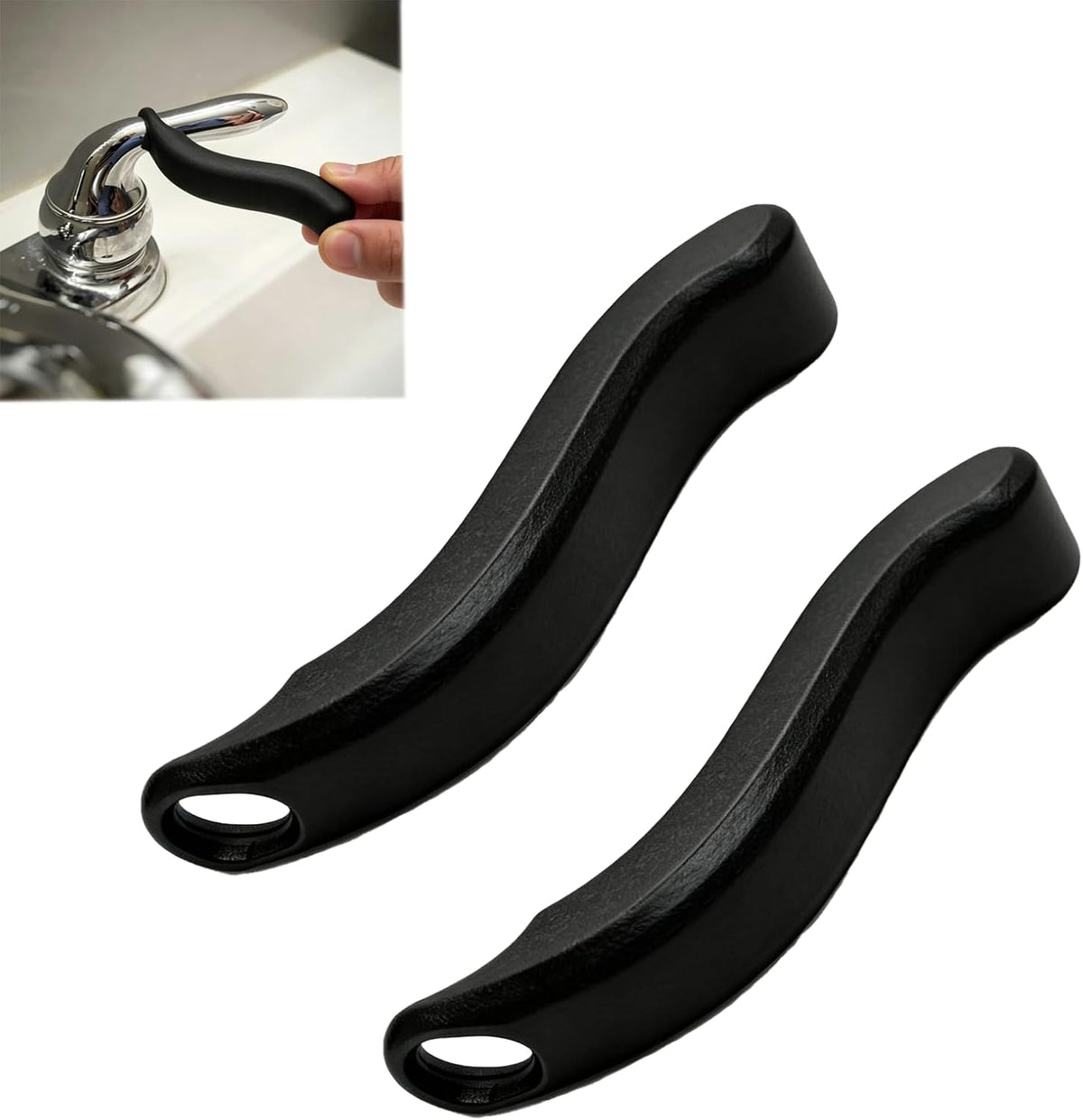 Assistive Faucet Handle Extender for Kitchen Bathroom 2 Pack