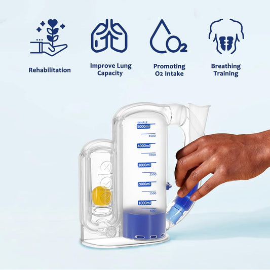 Breathing Exercise Device for Lungs, Exerciser, One‑Ball Design for Gentle Breathing Training & Recovery Support, Easy to Clean