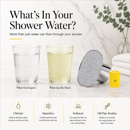 Afina Filtered Shower Head, High Pressure Rainfall (Matte Black)