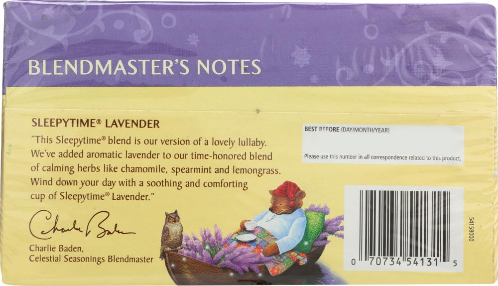 Celestial Seasonings, Tea Herbal Sleepytime Lavender Pack of Two