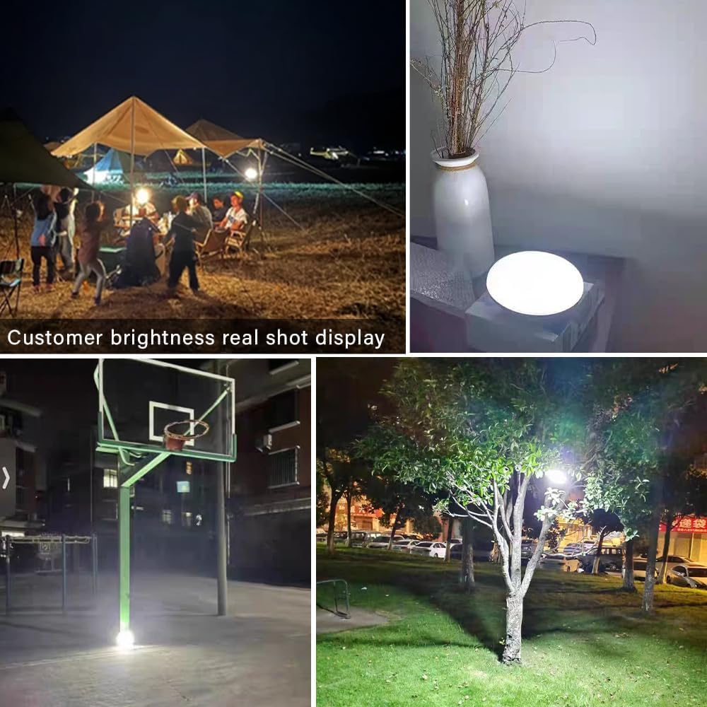Camping Lights 13200 mAh 4500 Lumens 45W Portable Gear Power Outage USB Outdoor Rechargeable Magnetic Hanging Lantern Emergency Flashlight LED Canopy Tent Light