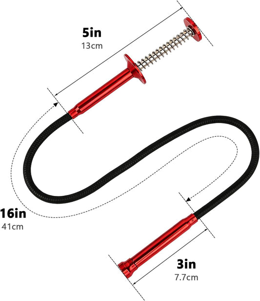 24-Inch Flexible Magnetic Pickup Tool with 4 Claw Grabber for Narrow Space