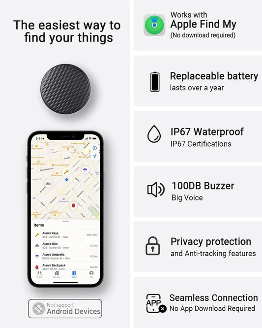 2026 Air Tracker Tags-4 Pack, Smart Key Finder(iOS Only)