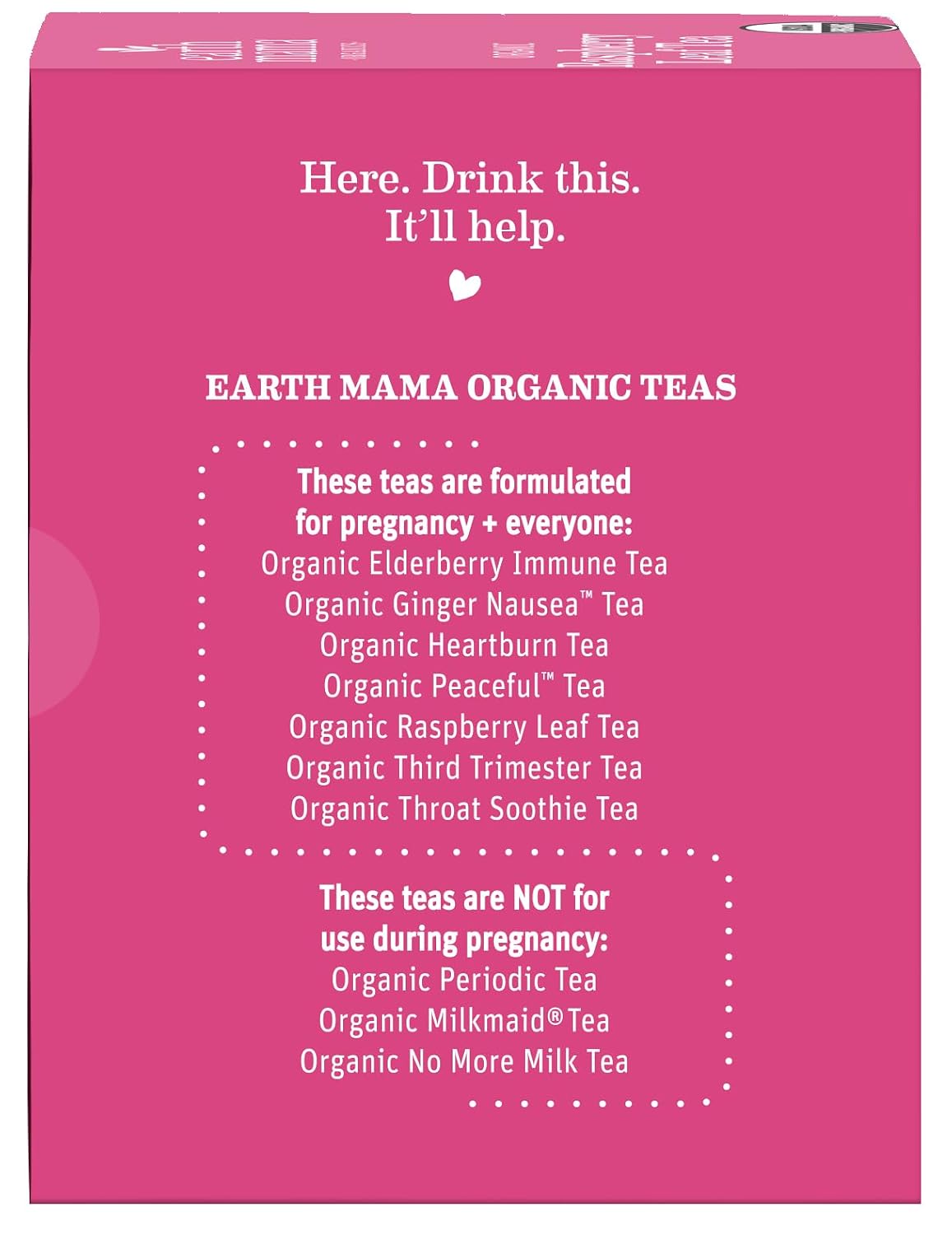 Earth Mama Organic Red Raspberry Leaf Tea | Labor Prep & Menstrual Support Herbal Tea, Pregnancy & Postpartum Care Recovery | 32 Teabags | Caffeine Free & Non-GMO
