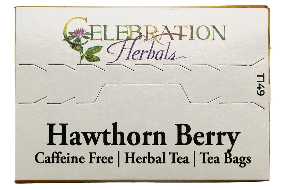 Celebration Herbals Organic Hawthorne Berries Tea Bags 24 Count