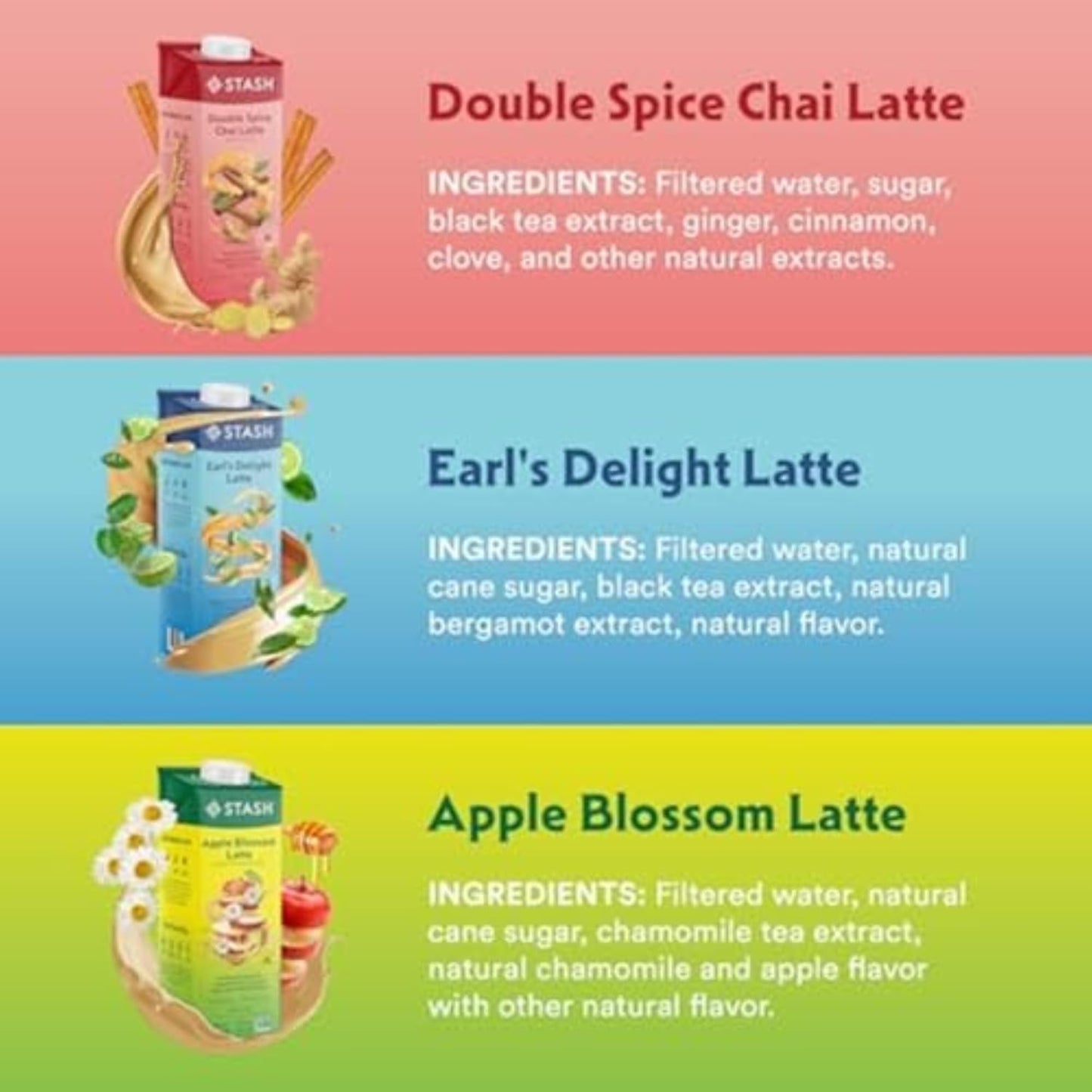 STASH Double Spice Chai Latte - Dairy Free Plant Based Tea Concentrate - Caffeinated - 32 fl oz, 5 Servings