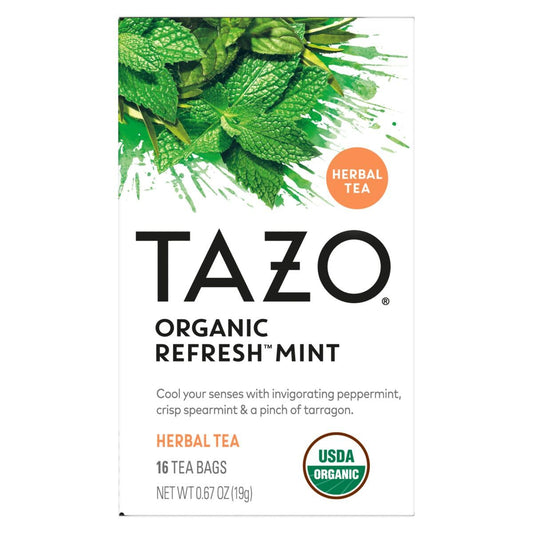 TAZO Organic Herbal Tea Variety Pack for Relaxation, Wellness and Daily Tea Enjoyment, Calm Chamomile, Dream, Refresh Mint, Wild Sweet Orange and Passion Herbal Tea (Variety Pack)