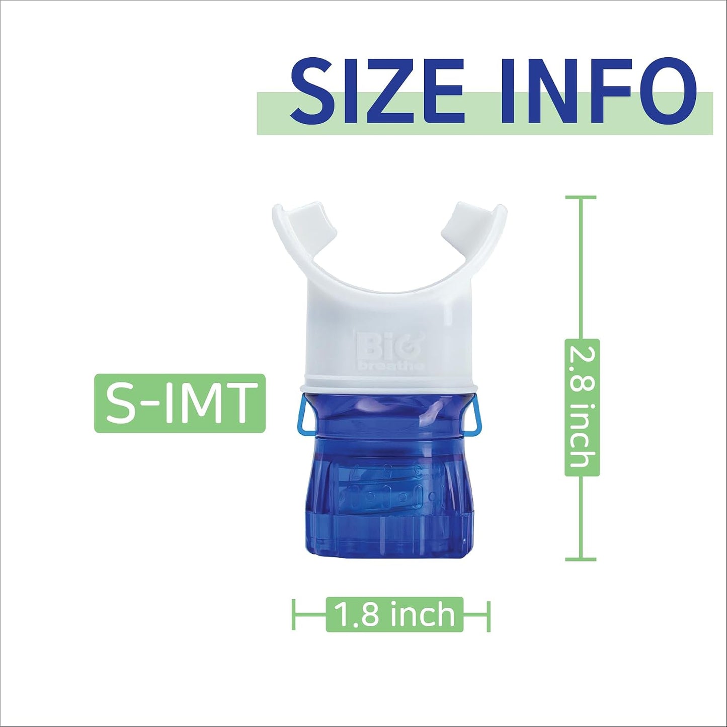 Bigbreathe S-IMT | Compact Inspiratory Muscle Trainer for Lung Strength & Endurance | Adjustable Resistance Breathing Trainer for Athletes, Fitness & Respiratory Health