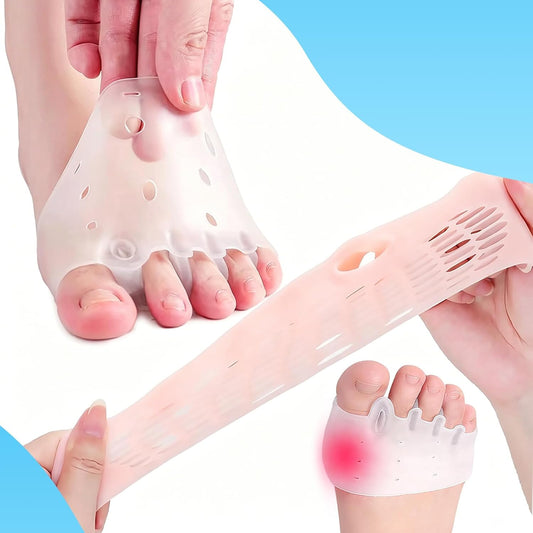 Silicone Toe Separators, Toe Separators For Women & Men, Toe Spacers,Breathable Bunion Corrector, dea for Mortons Neuroma, Blisters, Diabetic Feet, Hammer Toe, Rapid Pain Relief 4 Colors (8 PCS)
