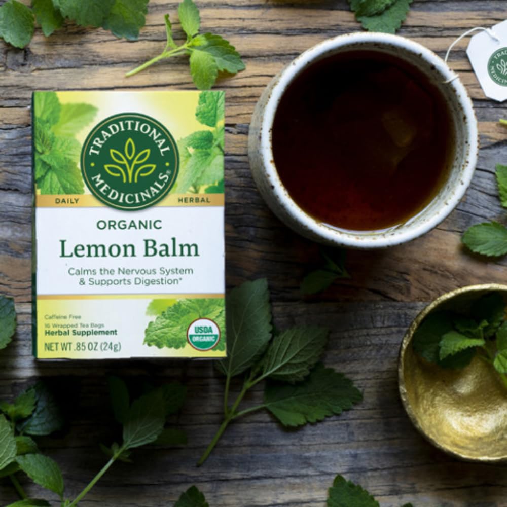 TRADITIONAL MEDICINALS TEA LEMON BALM ORG 16 BG