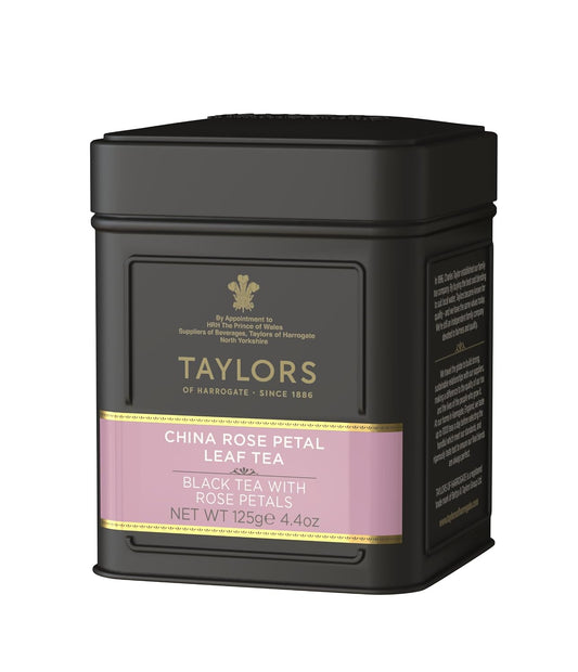Taylors of Harrogate China Rose Petal Loose Leaf Tin, 4.41 oz