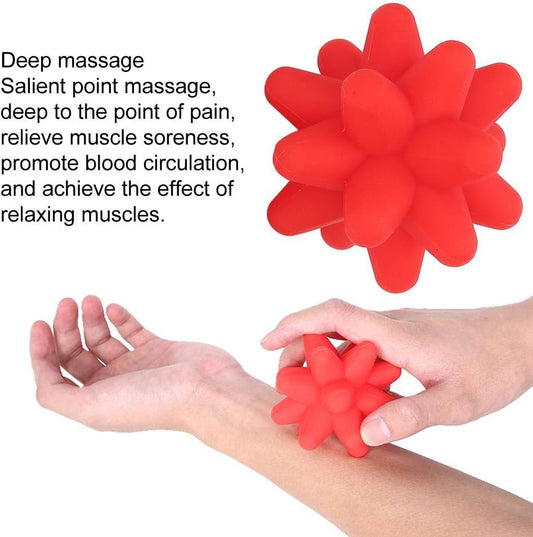 Brrnoo Silicone Massage Ball, Ball for Trigger Point Massage - Deep Tissue Massager for Myofascial Release - Mobility Ball for Exercise & Recovery, Foot Acupoint Trigger Point Massage