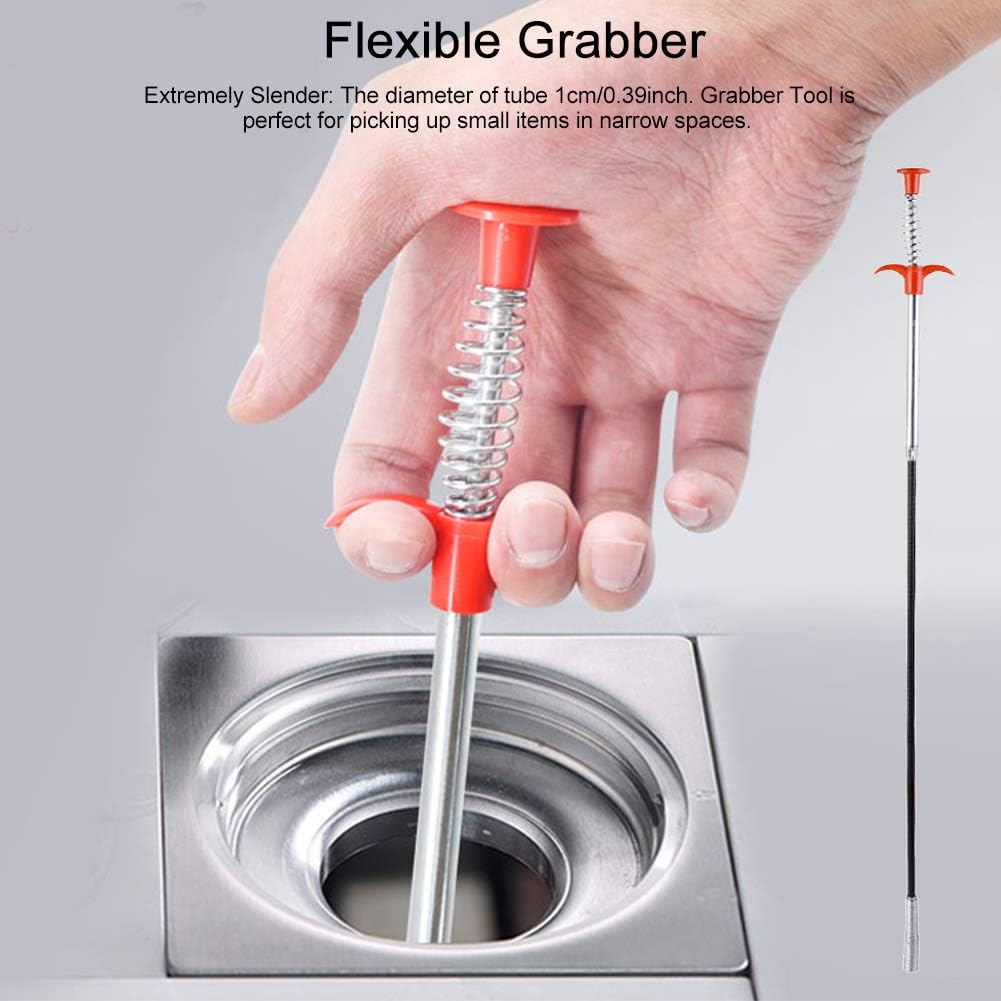 24 Inch Flexible Grabber Tool, 4 Claw Reacher Pickup Tool
