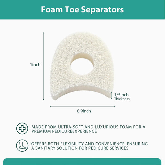 Welnove Foam Toe Separators - 40 Pack Toe Spacers for Corn, Blister