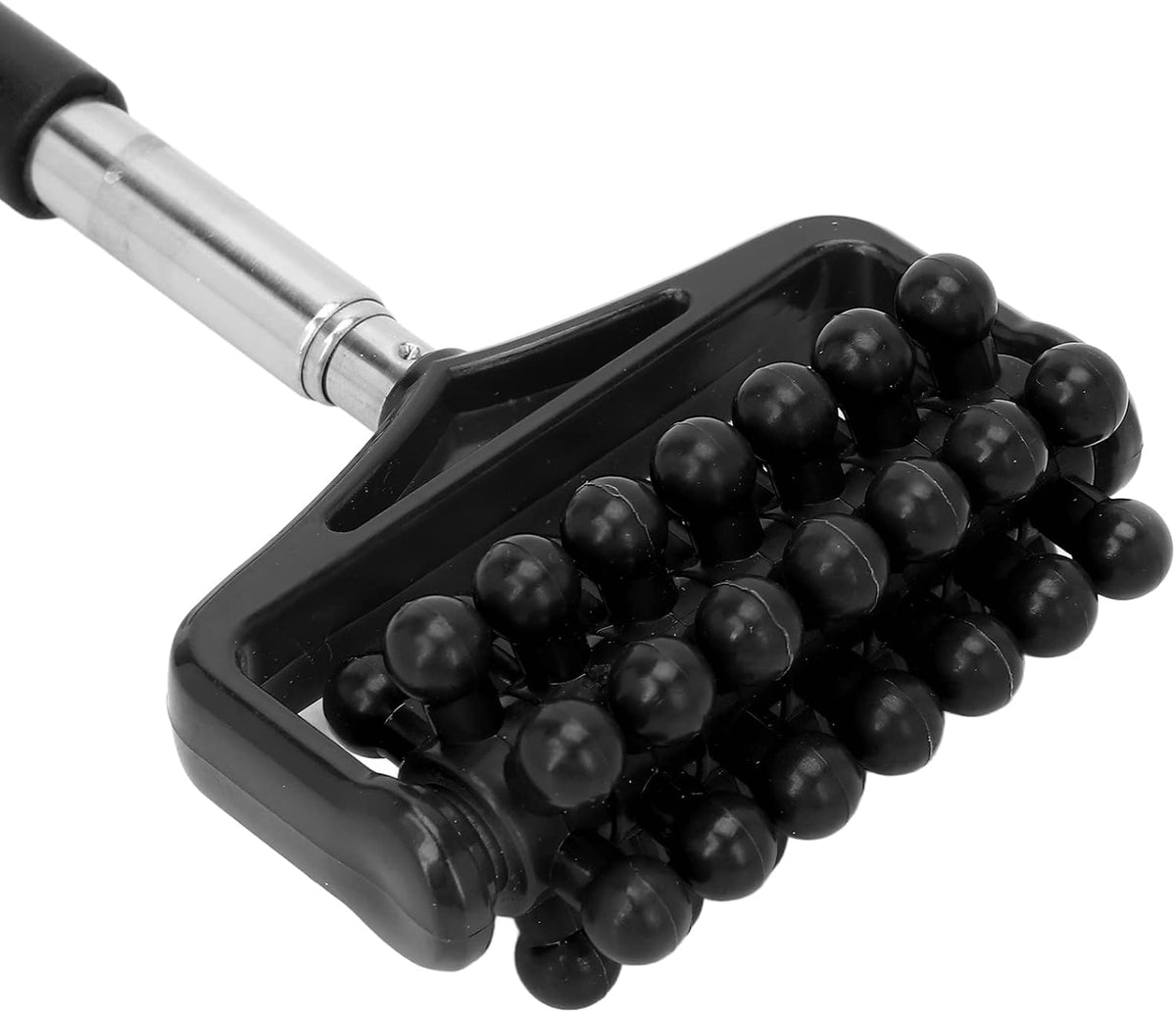 Ymiko Massage Stick for Men and Women – Telescopic Granular Body Roller for Neck, Back, Legs – Portable Home Muscle Relief Tool (Black)
