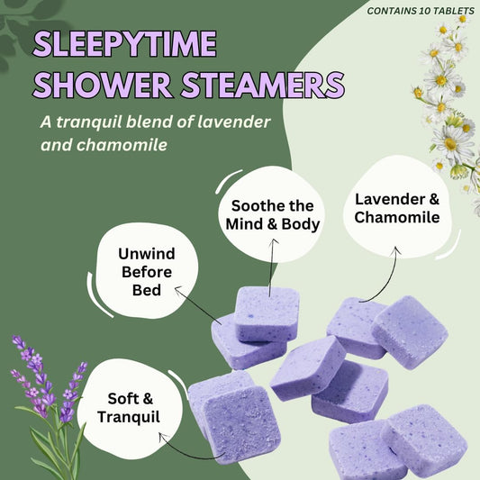 The Herbal Zen Sleepytime Lavender Shower Steamers Aromatherapy - 10 Pack