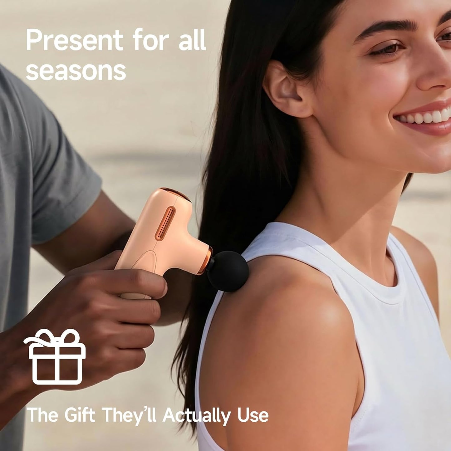 HEYCHY Massage Gun Holder, Massager Holder, Works with C1 Mini and Max | Hard-to-Reach Areas Ergonomic Design Secure Hold Comfortable Grip