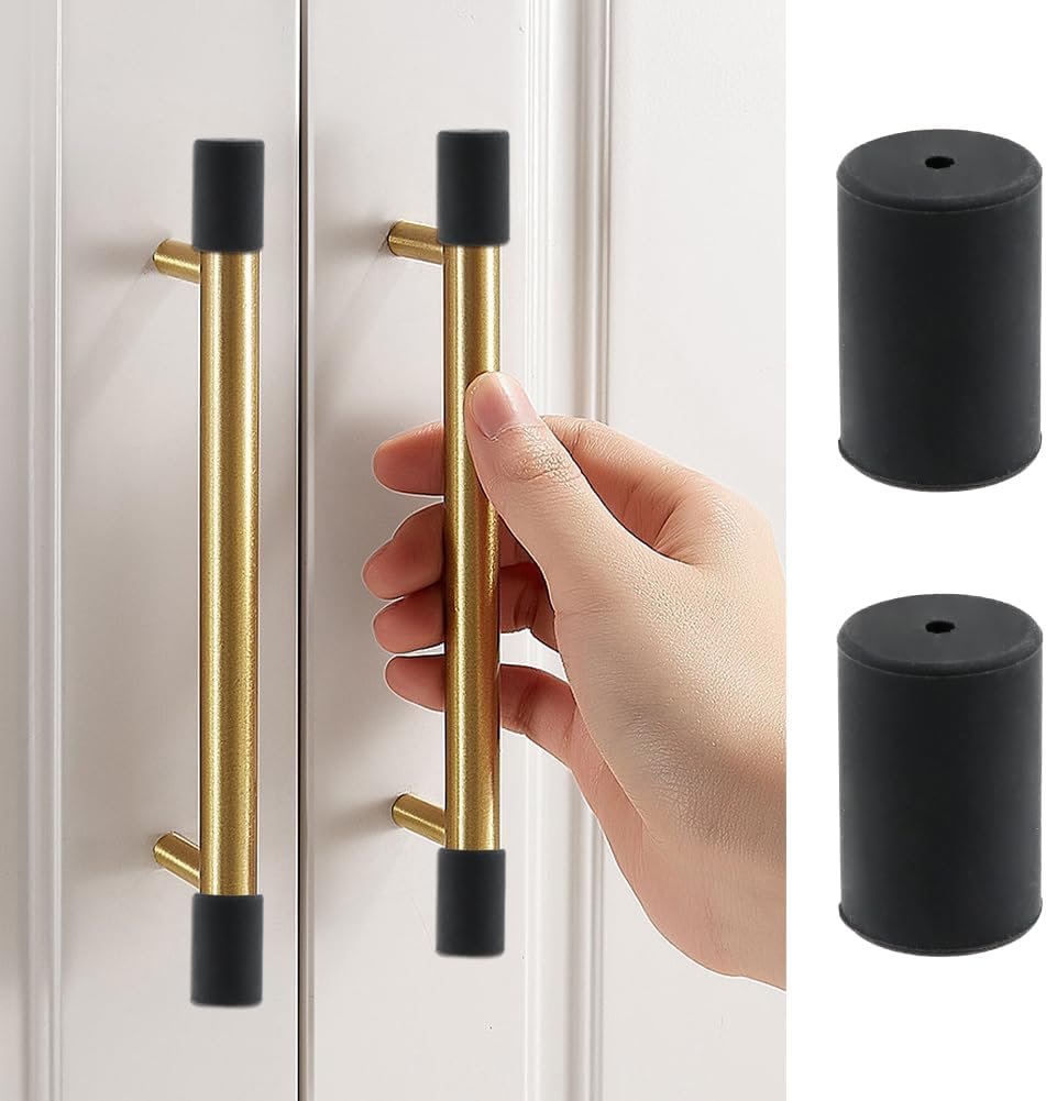 Door Handle Covers, 2 pcs safety Silicone Door Handle Protector, Thicker Door Knob Protector, Anti Scald Door Handle Cover for Heat, Antifreeze Hands in Winter, Anti Collision with 2 Collision Angles