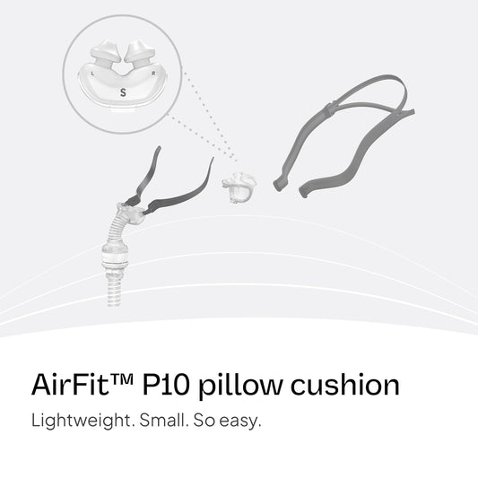 Resmed AirFit P10 Nasal Pillow Cushion Replacement CPAP Mask, Small
