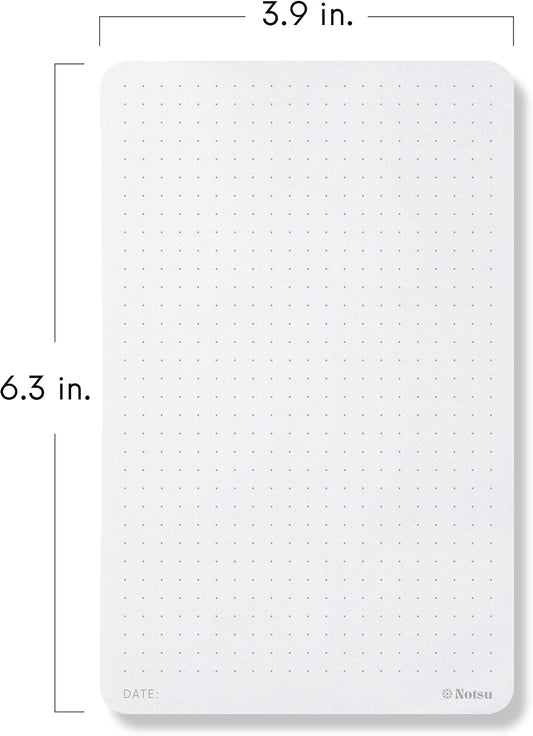 Notsu To Do List Small Desk Notepad 2 Pack | Minimalist To-Do Checklist Task Memo Note Pads with Premium Thick Paper, 3.9" x 6.3"