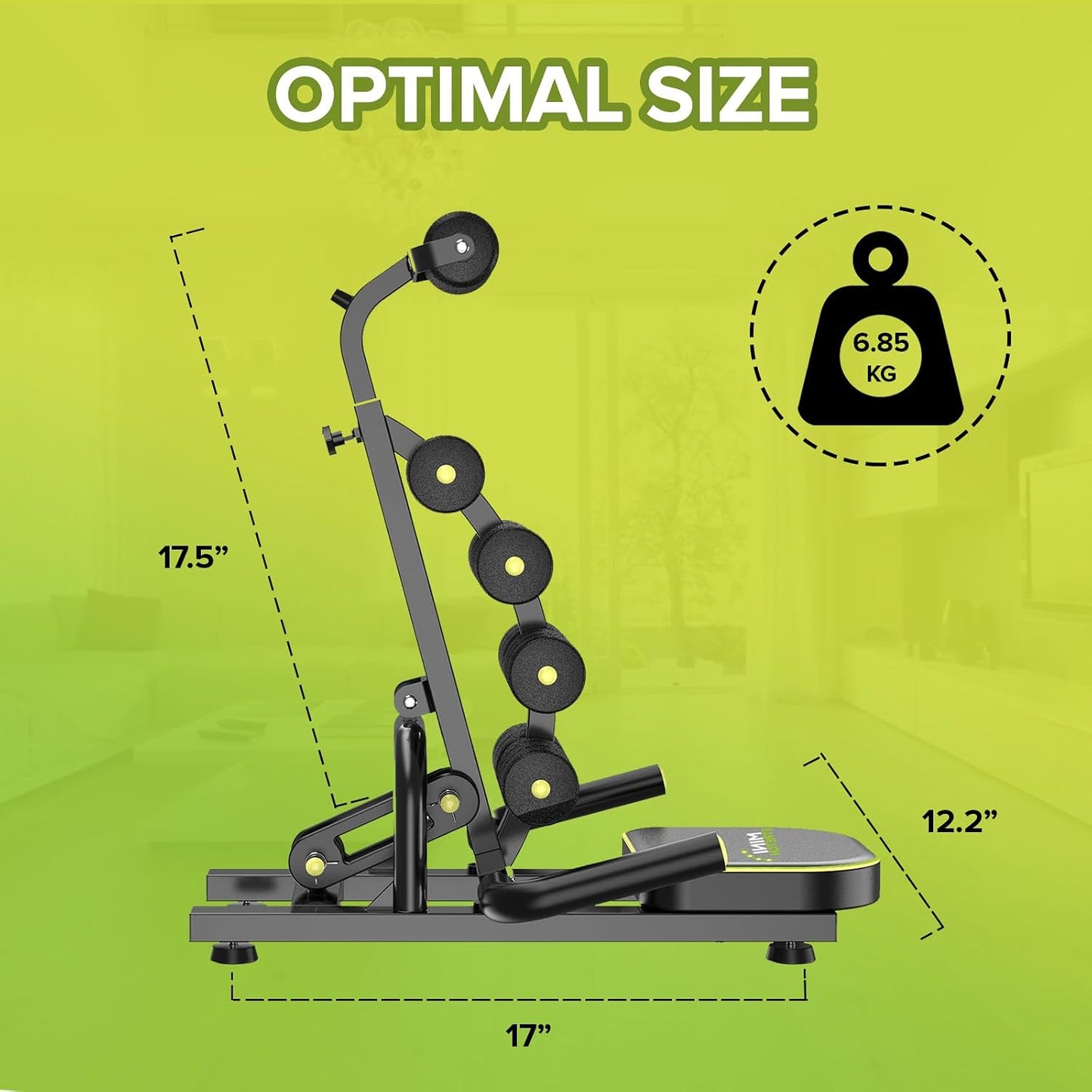 Mini Inversion Table by Mini Stretch, Relieve Back Pain, Re-Align The Spine, Stretch The Back and Neck. 330 lbs. Weight Capacity, Compact Foldable Back Stretcher